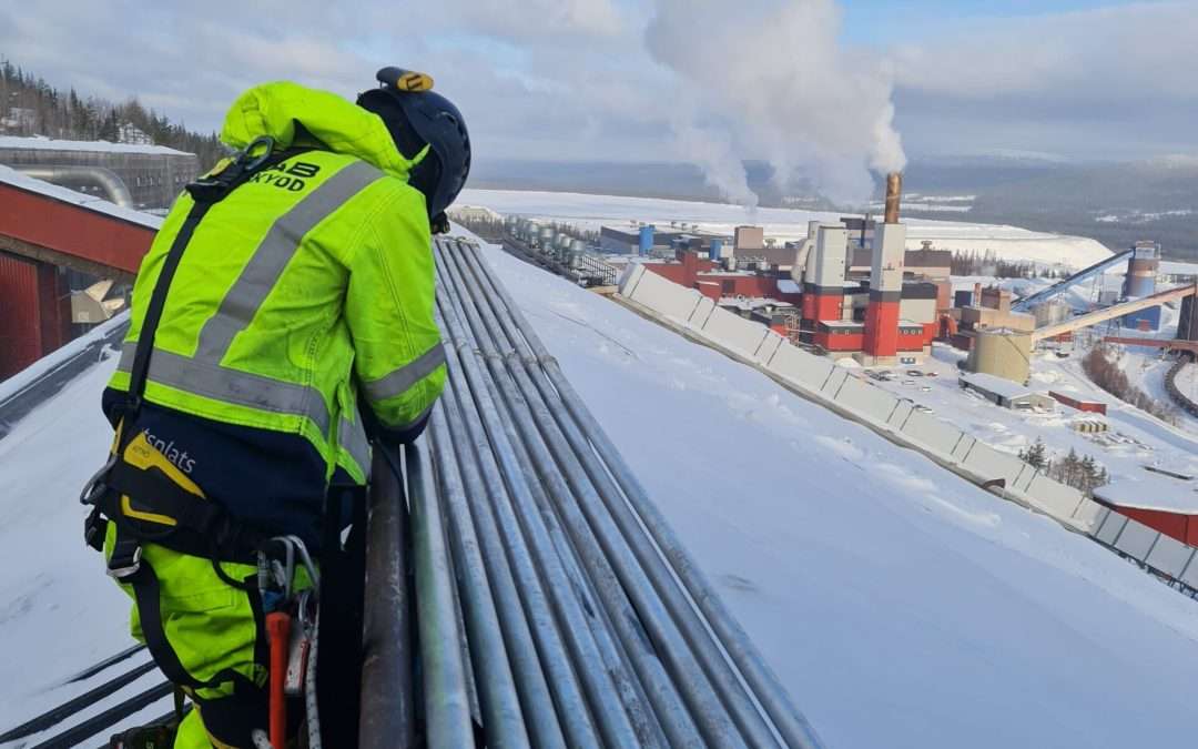 Fallskyddsräcken på tak